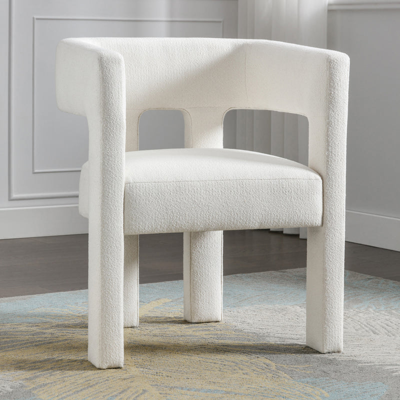 Ivy | Beige Accent Chair Dining Chair for Living Room, Bedroom, Dining Room