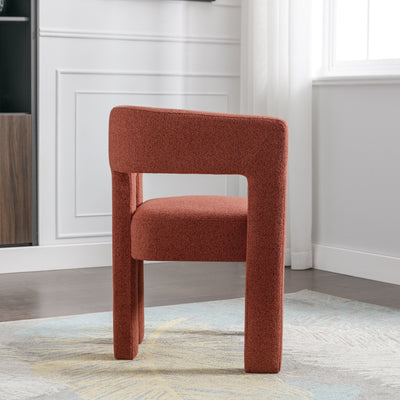 Ivy | Orange Accent Chair Dining Chair for Living Room, Bedroom, Dining Room