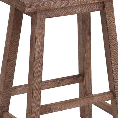 Verona - Rustic Saddlewood Stool