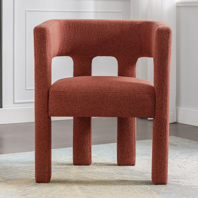 Ivy | Orange Accent Chair Dining Chair for Living Room, Bedroom, Dining Room