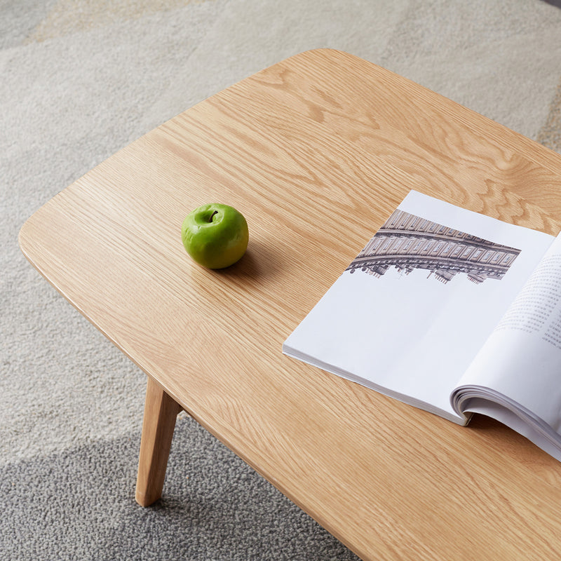Sterra | Solid Oak Wood Mid-Century Coffee Table